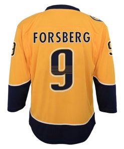 Alternative view of Filip Forsberg Nashville Predators Youth  Home Replica Player Jersey - Gold