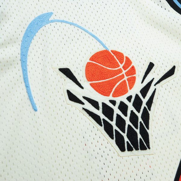 Shawn Kemp Cleveland Cavaliers Chainstitch Swingman Jersey - Cream - Image 6