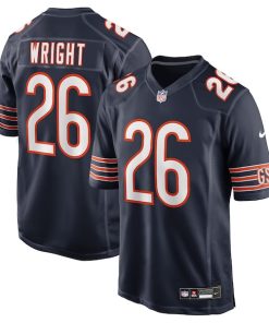 Nahshon Wright Chicago Bears Nike Team Game Jersey -  Navy