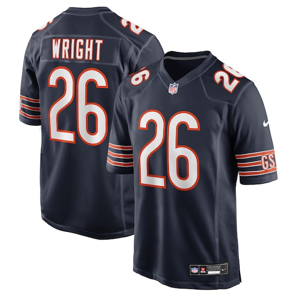 Nahshon Wright Chicago Bears Nike Team Game Jersey - Navy