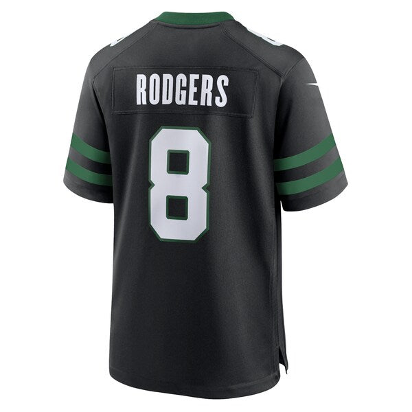 Aaron Rodgers New York Jets Nike Alternate Game Jersey - Legacy Black/Green/White - Image 4