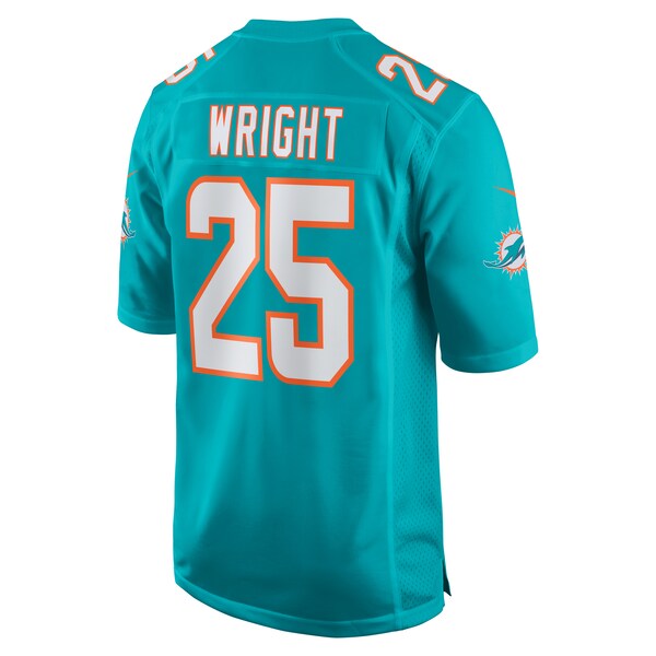 Jaylen Wright Miami Dolphins Nike Game Jersey - Aqua - Image 4