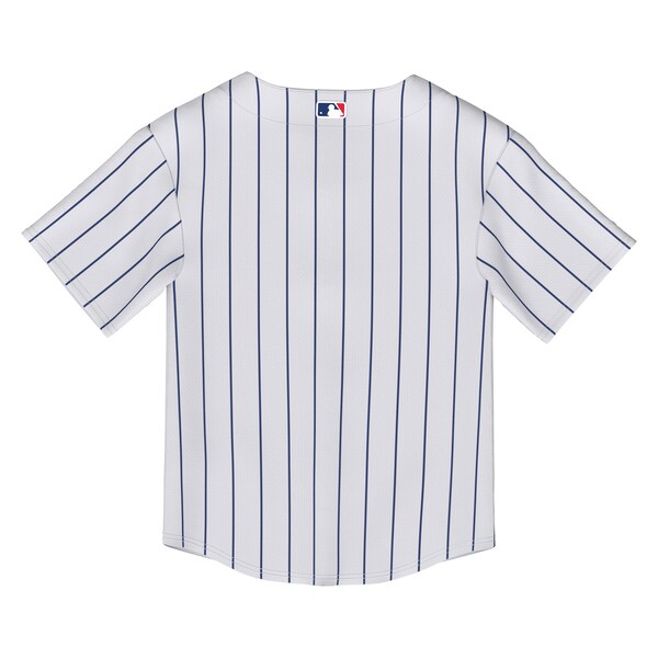 New York Mets Toddler Home Replica Jersey - White - Image 3