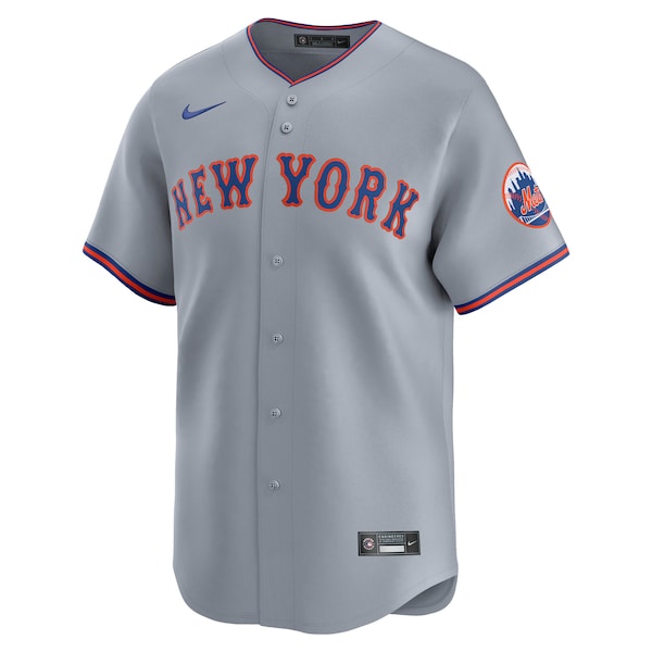 New York Mets Nike Away Limited Jersey - Gray/White - Image 3