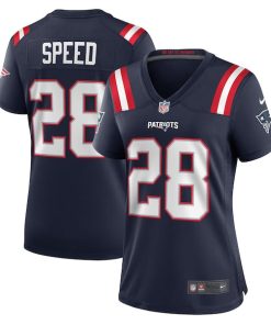 Ameer Speed New England Patriots Nike Women's Team Game Jersey -  Navy