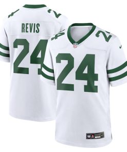 Alternative view of Darrelle Revis New York Jets Nike Legacy Retired Player Game Jersey - White/Green