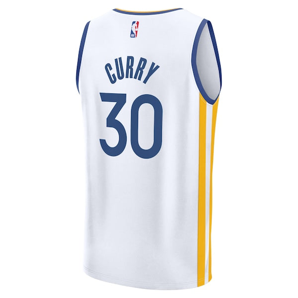 Stephen Curry Golden State Warriors Youth Fast Break Replica Player Jersey - Association Edition - White - Image 3