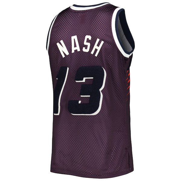 Steve Nash Phoenix Suns 1996/97 Hardwood Classics Off-Court Swingman Jersey - Purple - Image 3