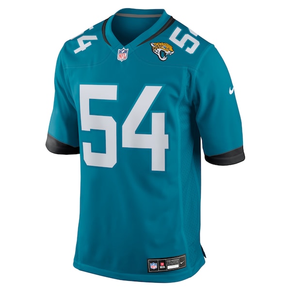 Jack Kiser Jacksonville Jaguars Nike Team Game Jersey - Teal - Image 2