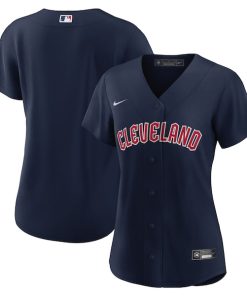 Cleveland Guardians Nike Women's Alternate Official Replica Jersey - Navy
