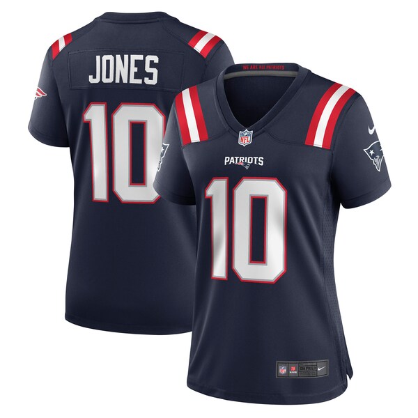 Mac Jones New England Patriots Nike Women's Player Jersey - Navy/White - Image 2