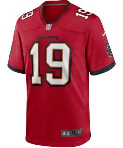 Alternative view of Keyshawn Johnson Tampa Bay Buccaneers Nike Game Retired Player Jersey - Red