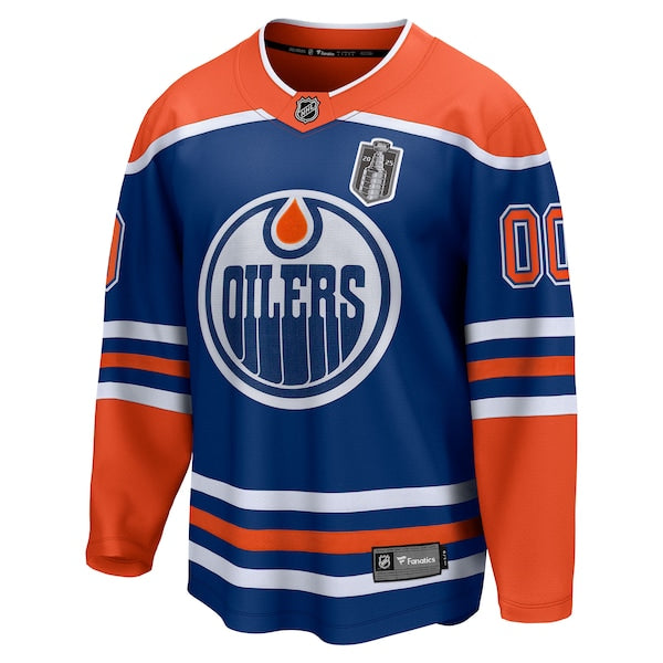 Edmonton Oilers 2025 Stanley Cup Final Home Breakaway Custom Jersey - Royal - Image 2