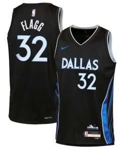 Dallas Mavericks Nike 2025/26 City Edition Swingman Jersey - Black - Cooper Flagg