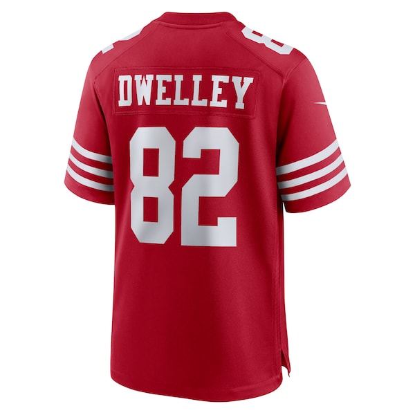 Ross Dwelley San Francisco 49ers Nike Team Game Jersey - Scarlet - Image 3