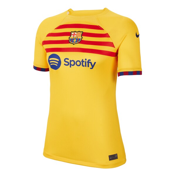 Ansu Fati Barcelona Nike Women's 2022/23 Fourth Breathe Stadium Replica Player Jersey - Yellow - Image 2