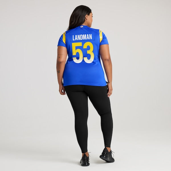Nate Landman Los Angeles Rams Nike Women's Team Game Jersey - Royal - Image 7