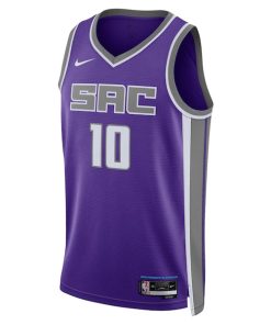 Alternative view of Domantas Sabonis Sacramento Kings Nike Unisex Swingman Jersey - Icon Edition - Purple