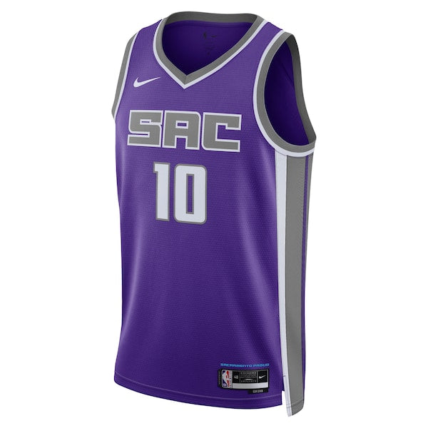 Domantas Sabonis Sacramento Kings Nike Unisex Swingman Jersey - Icon Edition - Purple - Image 2