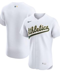 Athletics Nike Home  Elite Jersey - White