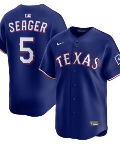 Corey Seager Texas Rangers Nike Alternate 2 Limited Jersey - Royal/Light Blue