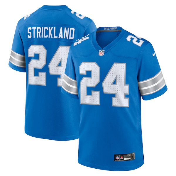 Loren Strickland Detroit Lions Nike Team Game Jersey - Blue