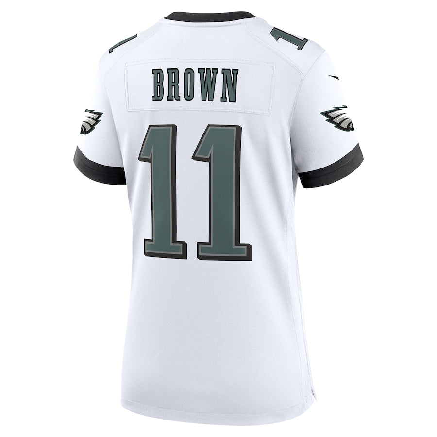 A.J. Brown Philadelphia Eagles Nike Women's Alternate Player Game Jersey - White - Image 3