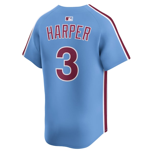 Bryce Harper Philadelphia Phillies Nike Alternate Limited Player Jersey - Light Blue - Image 3