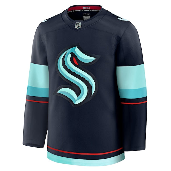 Seattle Kraken Home Premium Jersey - Deep Sea Blue/White - Image 3