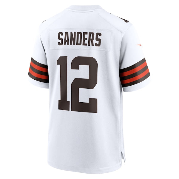 Shedeur Sanders Cleveland Browns Nike 2025 NFL Draft Game Jersey - White/Brown - Image 4