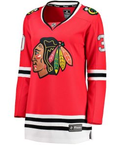 Alternative view of Spencer Knight Chicago Blackhawks  Women's Home Breakaway Player Jersey - Red