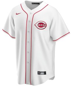 Alternative view of Cincinnati Reds Nike Home Replica Custom Jersey - White