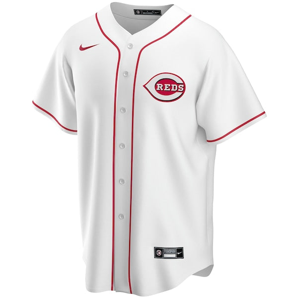 Cincinnati Reds Nike Home Replica Custom Jersey - White - Image 2