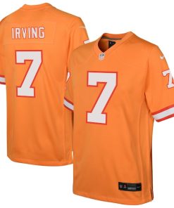 Alternative view of Bucky Irving Tampa Bay Buccaneers Nike Youth Alternate Game Jersey - Orange/Red