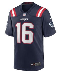 Alternative view of Tommy DeVito New England Patriots Nike Team Game Jersey -  Navy