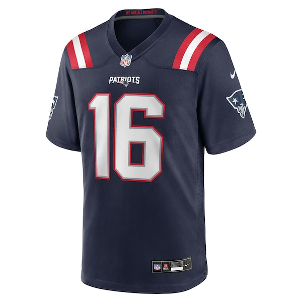 Tommy DeVito New England Patriots Nike Team Game Jersey - Navy - Image 2