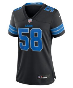 Alternative view of Penei Sewell Detroit Lions Nike Women's 2nd Alternate Game Jersey - Black