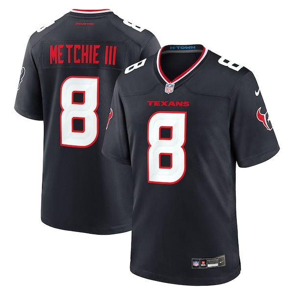 John Metchie III Houston Texans Nike Team Game Jersey - Navy/Red/White - Image 10