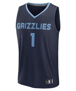 Alternative view of Scotty Pippen Jr. Memphis Grizzlies  Fast Break Replica Player Jersey - Icon Edition - Navy