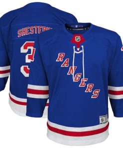 Alternative view of Igor Shesterkin New York Rangers Youth Home Premier Player Jersey - Blue/Navy