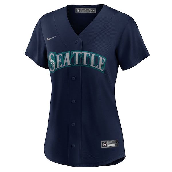 Seattle Mariners Nike Women's Alternate Replica Team Jersey - Navy - Image 2