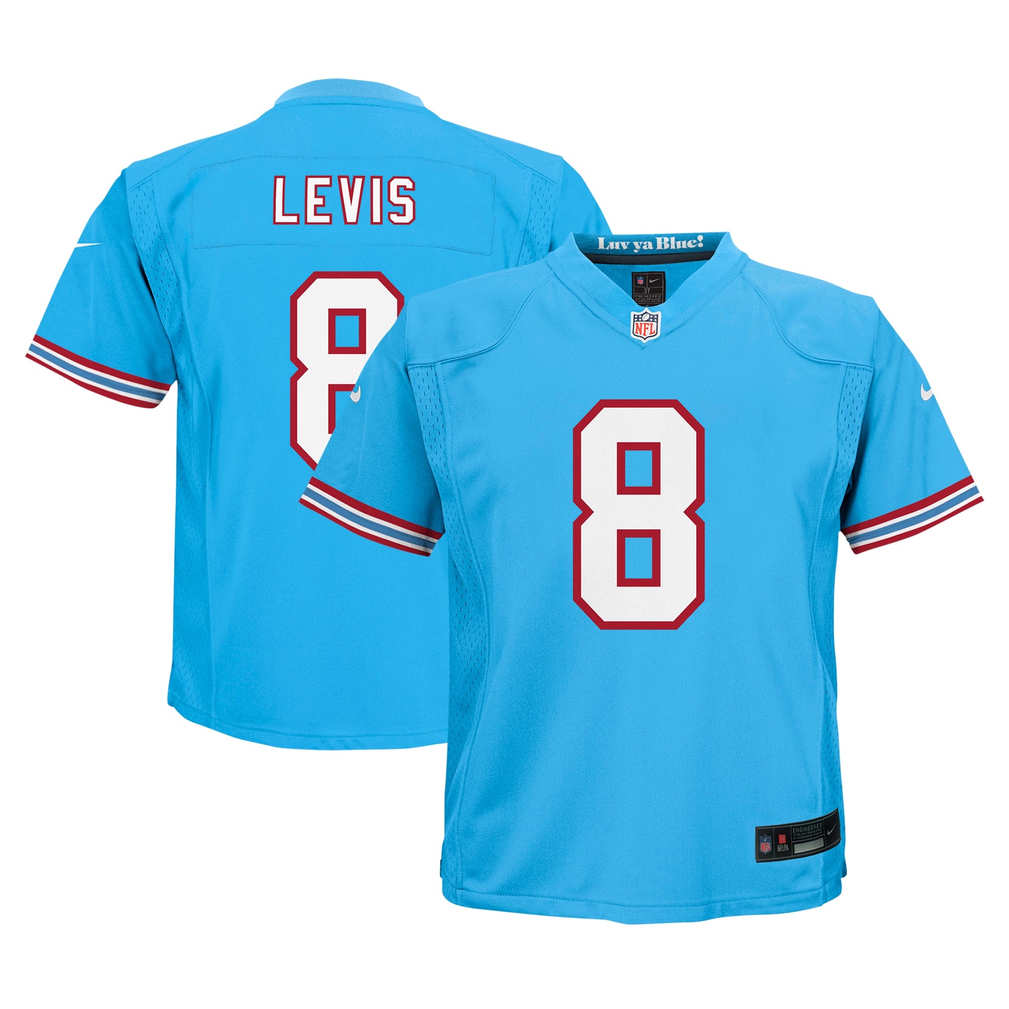 Will Levis Tennessee Titans Nike Preschool Game Jersey - Navy/Light Blue - Image 4