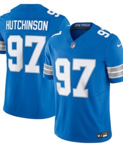 Aidan Hutchinson Detroit Lions Nike Vapor F.U.S.E. Limited Jersey - Blue