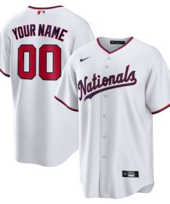 Washington Nationals Nike Youth Replica Custom Jersey - White