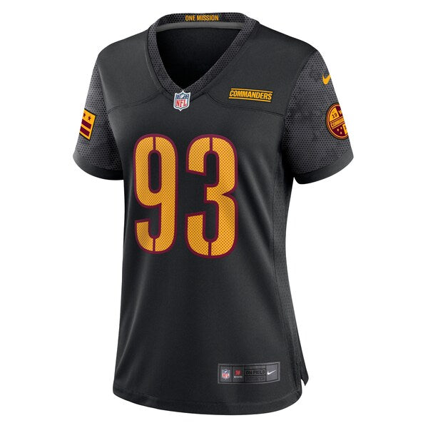 Jonathan Allen Washington Commanders Nike Women's Alternate Game Player Jersey - Black - Image 2