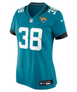Alternative view of Velus Jones Jr. Jacksonville Jaguars Nike Women's  Game Jersey -  Teal