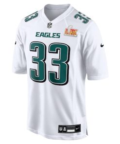 Alternative view of Cooper DeJean Philadelphia Eagles Nike Super Bowl LIX Fashion Game Jersey - Tundra White