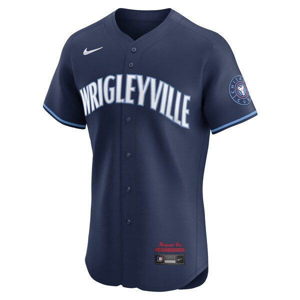 Chicago Cubs Nike City Connect Elite Jersey - Navy - Image 2