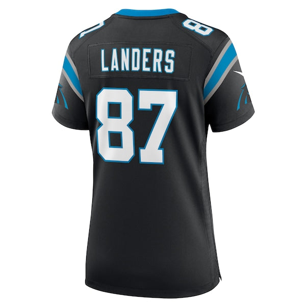 Matt Landers Carolina Panthers Nike Women's Game Jersey - Black - Image 3