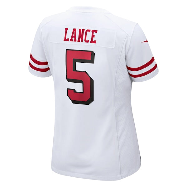 Trey Lance San Francisco 49ers Nike Women's Player Jersey - White/Scarlet - Image 4